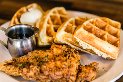 Chicken and waffles